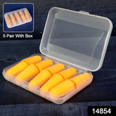 Foam Ear Plugs with Portable Storage Box (5 Pairs)